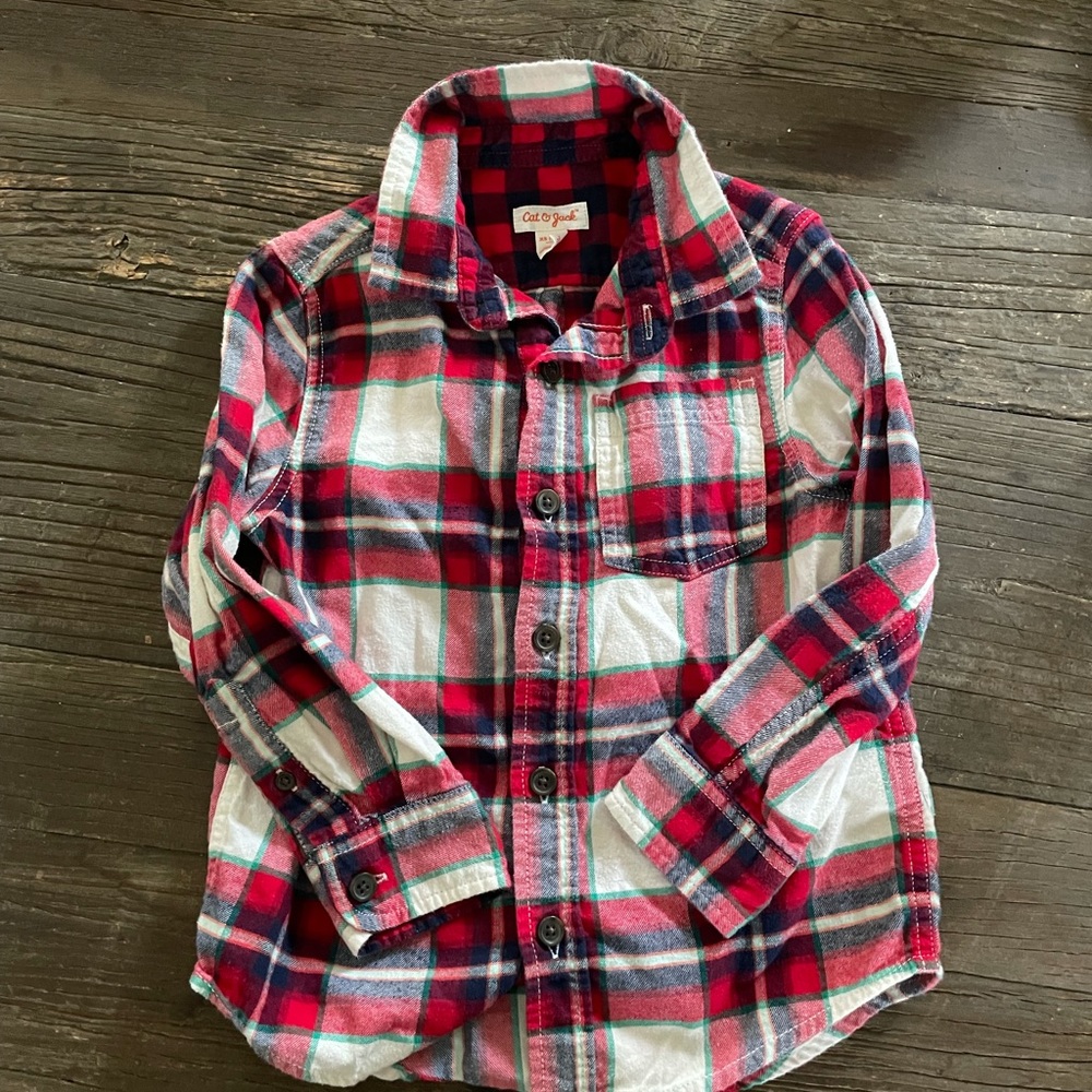 HOLIDAY Soft Little Kids Button Down!